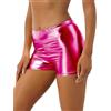 BODYWEAR LTD Womens Shiny Metallic Hot Pants Oro M/L