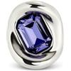Uno de 50 UNOde50 Anello in argento Sterling, con cristallo viola, Design creativo fatto a mano, scatola con lucchetto rosso
