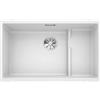 BLANCO SUBLINE 700-U Level - Lavello da cucina in granito sotto-top per basi di lavello con larghezza di 80 cm - SILGRANIT - Bianco - 523456