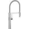 BLANCO CULINA-S II Sensore | Rubinetto da cucina in PVD Steel | Alta pressione | Con tubo estraibile | Sostituzione del fascio chiaro in getto doccia | Senza contatto | Qualità garantita dell'acqua e