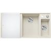 BLANCO AXIA III 6 S 527045 Silgranit - Piatto destro, con pannello di taglio in vetro