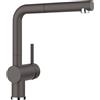 BLANCO LINUS-S 518813 Miscelatore per cucina, in finitura SILGRANIT, con doccetta estraibile, ad alta pressione, grigio