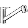 BLANCO WEGA-S II | Rubinetto da cucina cromato | alta pressione | con tubo estraibile | Dispositivo di prevenzione del riflusso | Cartuccia in ceramica | Qualità sicura dell'acqua e risparmio idrico