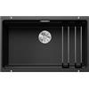 BLANCO ETAGON 700-U 525167 Lavello da Cucina in Granito Sotto-Top per Basi di Lavello con Larghezza di 80 cm, SILGRANIT, Grigio