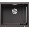 BLANCO ETAGON 500-U 522228 Lavello da Cucina Sotto-Top per Basi di Lavello con Larghezza di 60 cm, SILGRANIT, Grigio