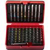 KRINO 66014006 Set 71 Pezzi Inserti Colorati per Avvitatura, Rosso