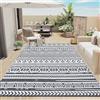 Enyhom Tappeto per Esterni Reversibile 270 x 360 cm, Plastica Riciclata Tappeto Esterno Grande Tappeto da Giardino per Cortile, Camper, Patio, Campeggio