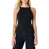 Amazon Essentials Donna Canotta a Coste Elasticizzata con Collo Alto ed Elasticità Uniforme, vestibilità Aderente