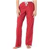 Amazon Essentials Flannel Pajama Pant, Pantaloni pigiama Donna, Nero (black star), X-Small