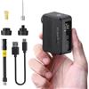 TOWILD A13 Pompa Elettrica per Bici, Max 130 PSI Mini Compressore d'aria elettrico, Funzione di Arresto Automatico Ricaricabile Type-C, Valvole Presta e Schrader per Biciclette da Strada, MTB, E-bike