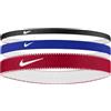 Nike Flex Classic Mixed Width 3PK Fascia per capelli da donna Game Royal/University Red/White One Size