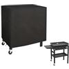 Azatemgo copertura per barbecue da esterno in tessuto oxford 420D, impermeabile, antipolvere, antivento, per Keter Carrello Barbecue(100 x 65 x 90 cm)