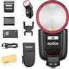 Godox V1 Pro C V1Pro-C Flash per Fotocamera Compatibile con Canon,76Ws 2.4G TTL 1/8000 HSS,500 Flash Piena Potenza,1.3s Tempo di Riciclo,2980mAh Batteria Agli Ioni di Litio,LED Lampada Modellazione