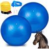 Sotiff 2 palline da pastore per cavalli e cavalli anti scoppio grande palla da calcio gigante Mega Horse Play Ball giocattoli per cavalli con cui giocare, pompa inclusa (blu, 102 cm)
