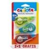 Carioca Correttore a nastro monouso Carioca 5 mm x 8 m - blister da 3 pezzi - 42089