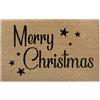 Hanse Home Zerbino natalizio in cocco 45 x 70 cm, antiscivolo per interni, tappetino in cocco Merry Christmas per ingresso e esterno coperto