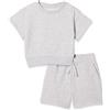 Amazon Essentials Set felpa e pantaloncini da bambino, vestibilità comoda, confezione da 2, blu navy, XXL