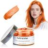 VOLLUCK Cera Colorata per Capelli, Tinta Naturale Capelli per Uomini Donne, Prodotti per Capelli Colorati per Compleanni Cosplay Halloween 120g (Arancia)