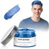 VOLLUCK Cera Colorata per Capelli, Tinta Naturale Capelli per Uomini Donne, Prodotti per Capelli Colorati per Compleanni Cosplay Halloween 120g (Blu)
