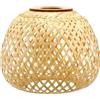iplusmile Tessuto Bamboo Paralume Con Design Rustico Lampada A Sospensione Paralume Versatile Soffitto Copertura Per Lampade A Sospensione E Lampade A Soffitto