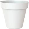 Artevasi Capri, Vaso rotondo in plastica, 50 cm, colore bianco
