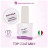 TUTTOPERLESTETICA Top Coat Milk no wipe extra gloss bianco latte Lucida e Ripara da 12 ML - Hema e TPO Free