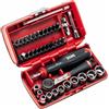 USAG Assortimento bussole esagonali X-Grip ed inserti avvitare Usag 609 1/4 EAX (38 pz)
