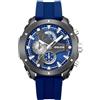 Police - Cronografo Wyvern - Quartz movimento dell'orologio - Larghezza della cassa: 53 mm - Acciaio inossidabile - Blue - 5 ATM