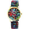 Raptor Colorful Edition Orologio da donna fantasia colorato | Orologio da polso da donna eccezionale con cinturino a trazione | Orologio speciale da polso da donna - Orologio alla moda donna anziani