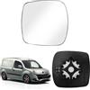 ZWPARTS Vetro dello Specchio Sostituzione per Renault Kangoo II 2007-2012, Specchietto Retrovisore Esterno Riscaldato Vetro dello Specchietto Sferico Sinistro o Destro (Giusto)