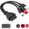 Xiciki Compatibile con Yamaha 3 4 6 pin OBD2 cavo diagnostico, strumento diagnostico del sistema motore OBD II, adattatore lettore di codici di errore OBD, parti di moto compatibili solo con moto