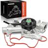 Frankberg Pompa acqua refrigerante Benzina Compatibile con Ram 1500 Pick-up D1 DC DH DM DR 5.7L Ram 2500 Crew Cab Pick-up 5.7L Ram 2500 Pick-up D1 DC DH DM DR 5.7L Ram 2500 Standard Cab Pick-up AW7168
