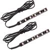 Kinstecks 2PCS 6LEDs Moto Barra LED Striscia Barra Indicatore di direzione Indicatore luci lampeggiante Striscia Targa di riserva Luce targa per motociclette ATV Scooter Veicoli
