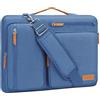 MOSISO Borsa Tracolla Laptop Custodia Computer | Compatibile con MacBook HP,Dell,Lenovo, Asus Notebook,Lato Open Borse Messenger&4 Cerniera Tasche&Handle