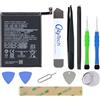 OnlyTech Kit di riparazione batteria per Samsung Galaxy A10S SM-A107F, Galaxy A20s SM-A207F e Galaxy A21 SM-A215-4000mAh con 10 strumenti e adesivi