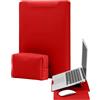 YealRed 13-14 Pollici Laptop Custodia Porta Supporto per Macbook Neo 13 2026, MacBook Air 13 M5-M1 (2026-2018),MacBook Pro 13-14 M5-M1 Pro/Max (2026-2020), con Tasca Caricabatterie (Rosso)