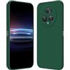 RankOne Custodia per HONOR Magic5 Pro 5G (6.81 Inches) Cover Morbida in Silicone TPU - Verde scuro