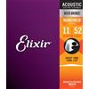 ELIXIR 11027 NANOWEB CUSTOM LIGHT CORDIERA PER CHITARRA ACUSTICA 80/20 BRONZE WOUND CUSTOM LIGHT - 011/052