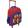 CARTOON Zaino Asilo Trolley Spiderman, Marvel, Borsa, Scuola, Tempo Libero, Passeggio, 30 x 24 x 17 cm, Rosso - SP0809