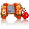 CZT nuovo mini portachiavi Console Brick con 26 decorazioni dello zaino di gioco built-in classico nostalgico e piacevole puzzle regali per bambini ragazza retrò console di gioco portatile (Giallo)
