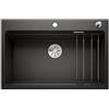 BLANCO ETAGON 8 | Lavello in granito nero | Tipo di montaggio: montaggio superiore | per armadi di 80 cm di larghezza | concetto di sistema ben studiato con guide ETAGON versatili