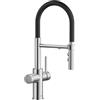 BLANCO CATRIS-S Flexo Filter | Rubinetto da cucina in acciaio inox | alta pressione | acqua filtrata con il filtro BWT | cambio di getto chiaro in getto doccia | Qualità sicura dell'acqua e risparmio