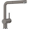 BLANCO LINUS-S | Rubinetto da cucina in colore grigio vulcanico | alta pressione | con tubo rimovibile | valvola di non ritorno | cartuccia in ceramica | qualità dell'acqua garantita e risparmio