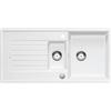 BLANCO ZIA 6 S - Lavello rettangolare da cucina in granito per basi con larghezza di 60 cm - SILGRANIT - Bianco - 514734