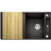 Blanco 525847 | Lavello da cucina in granito AXIA III 5 S-F | Colore : Nero