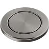 BLANCO PushControl III Satin Platinum | L'eccentrico piatto si adatta a tutti i lavelli con sistema di scarico InFino | Facile da usare | Facile da pulire | Diametro del foro richiesto: 35 mm