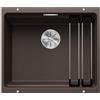 BLANCO ETAGON 500-U 522236 Lavello da Cucina Sotto-Top per Basi di Lavello con Larghezza di 60 cm, SILGRANIT, Marrone