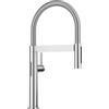 BLANCO CULINA-S II Mini sensore PVD steel | alta pressione | con tubo estraibile | cambio di getto trasparente in getto doccia | senza contatto | cartuccia in ceramica | qualità sicura dell'acqua e