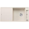 BLANCO AXIA III XL 6 S 527051, Silgranit, bianco morbido, reversibile, con sistema di scappamento, incluso tagliere in vetro
