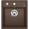 BLANCO DALAGO 45 - Lavello da cucina dal design moderno per basi di sottolavello da 45 cm - Gamma SILGRANIT, in pietra - Marrone - 517165